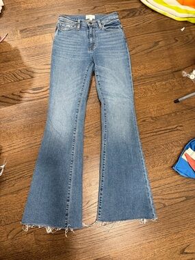 Frame Denim Light Blue Wide-Leg Jeans